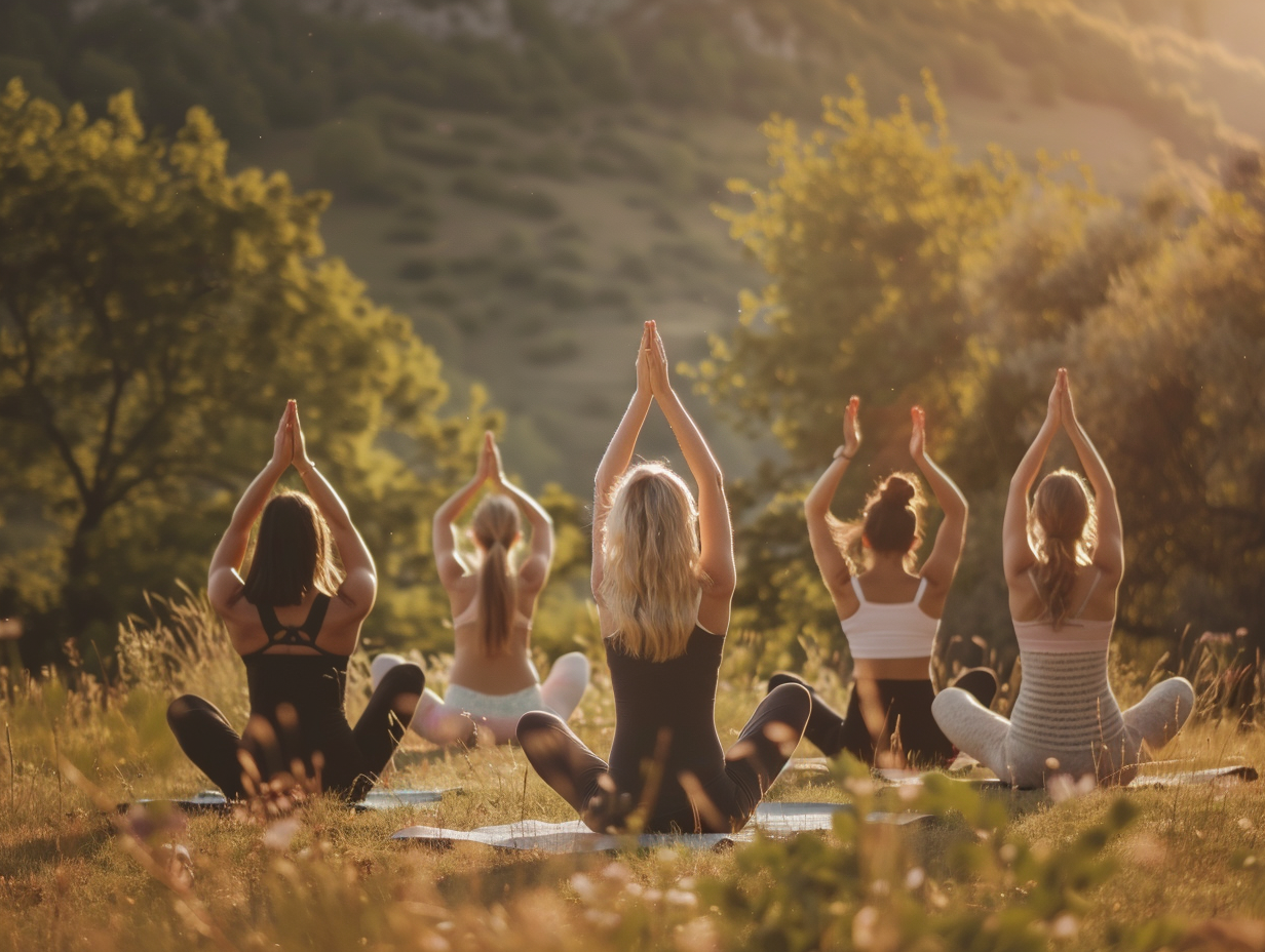 Йога практика на природі